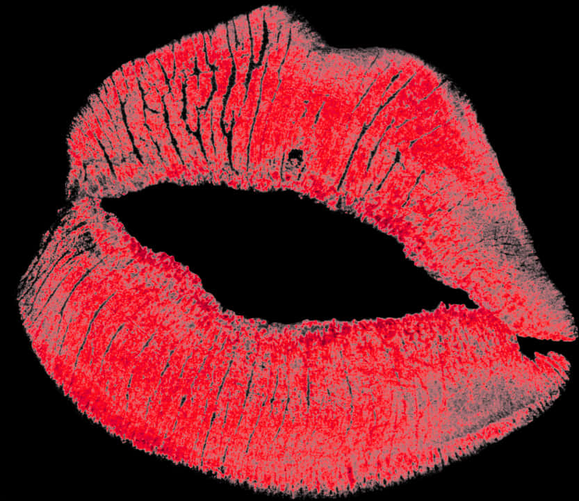 Download Red Lipstick Kiss Mark | Wallpapers.com