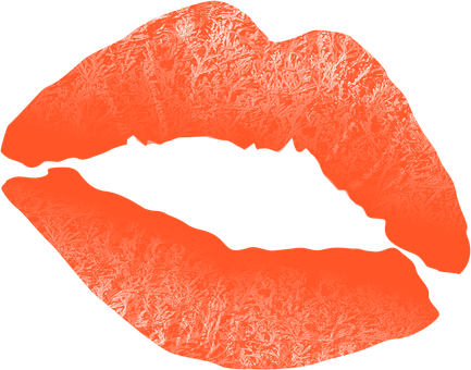Red Lipstick Kiss Silhouette PNG