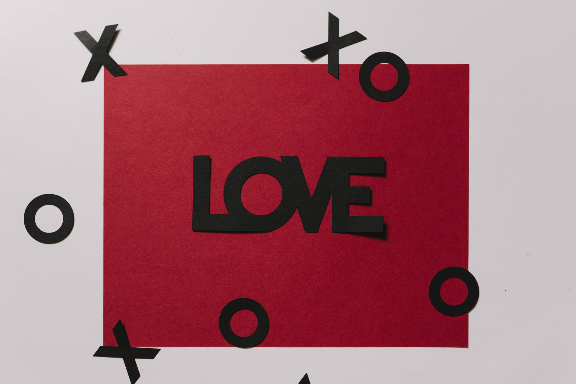 Red Love Letter Xoxo Wallpaper
