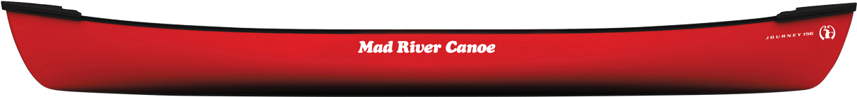 Red Mad River Canoe Side View PNG