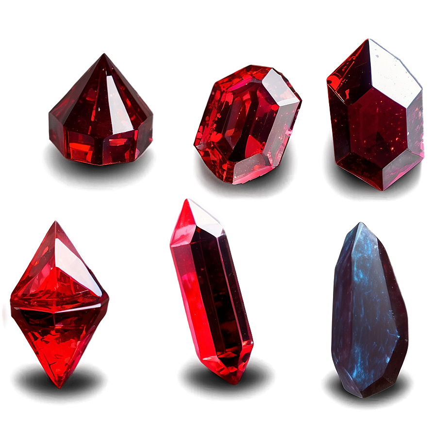 Red Magic Crystal Png 06242024 PNG