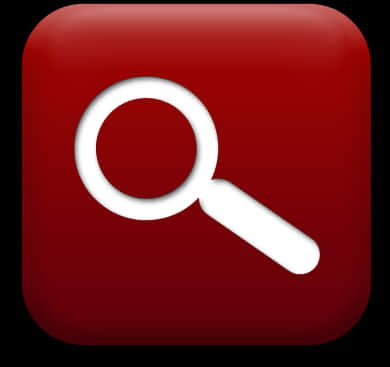 Red Magnifying Glass Icon PNG