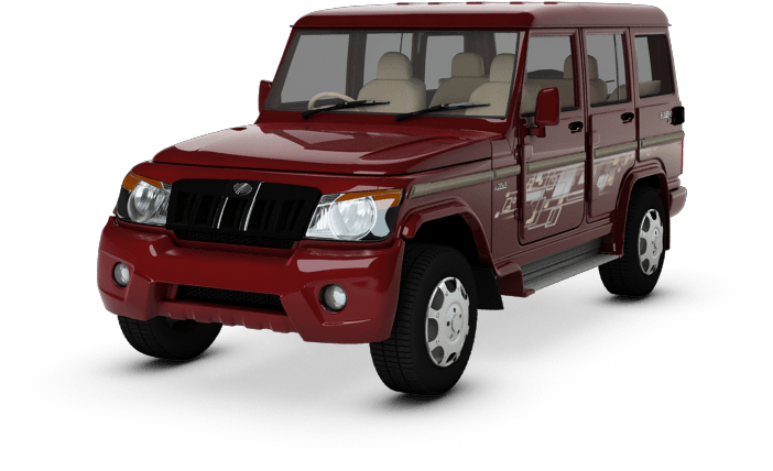 Download Red Mahindra Bolero S U V | Wallpapers.com