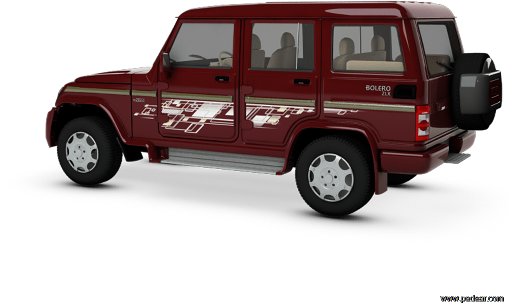 Red Mahindra Bolero S U V PNG