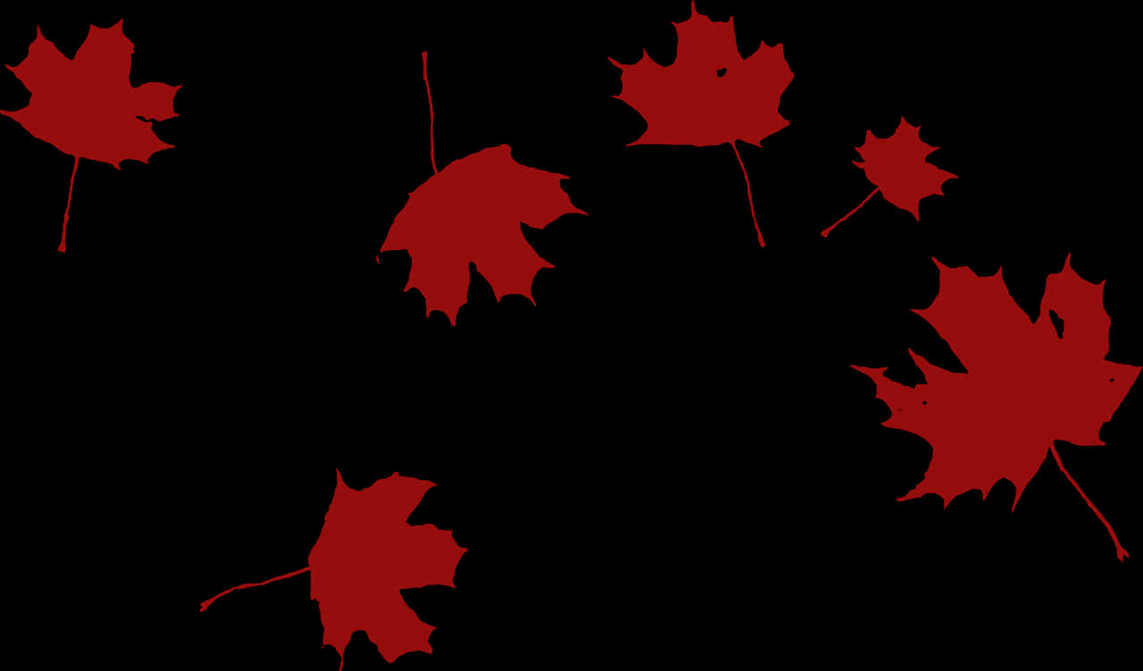 Red Maple Leaves Clipart PNG