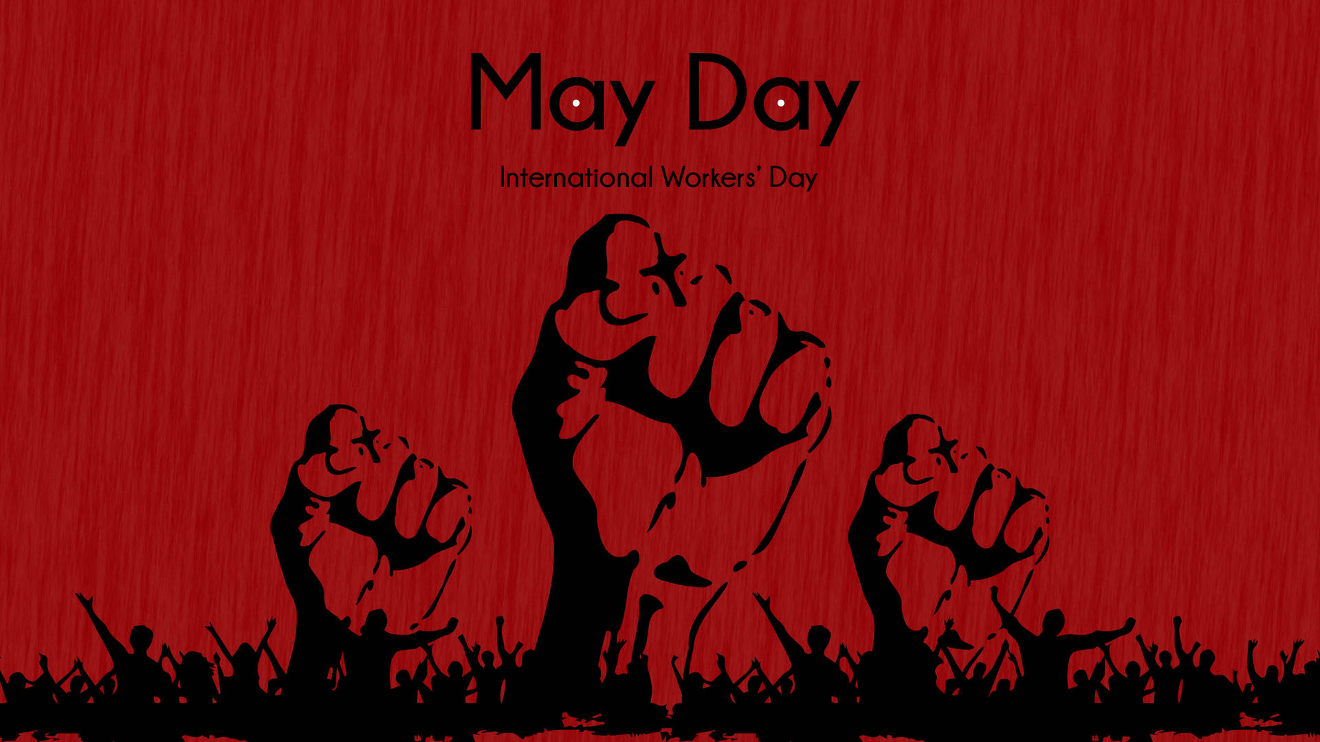 Red May Day Art Wallpaper