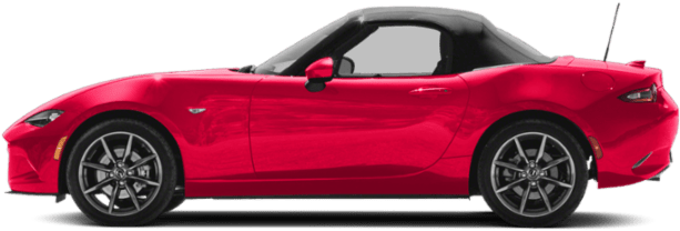 Red Mazda M X5 Roadster Side View PNG