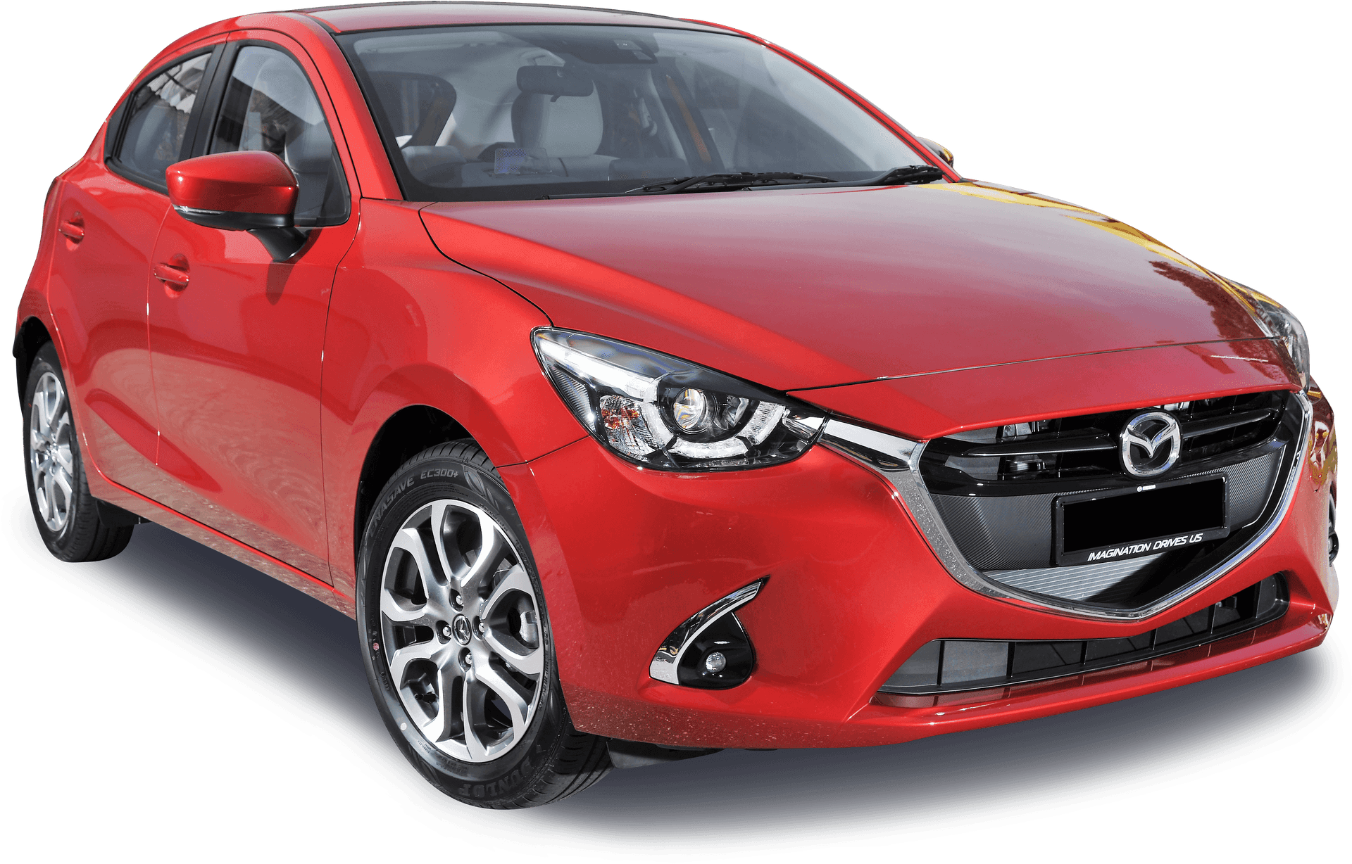 Red Mazda Sedan Transparent Background PNG