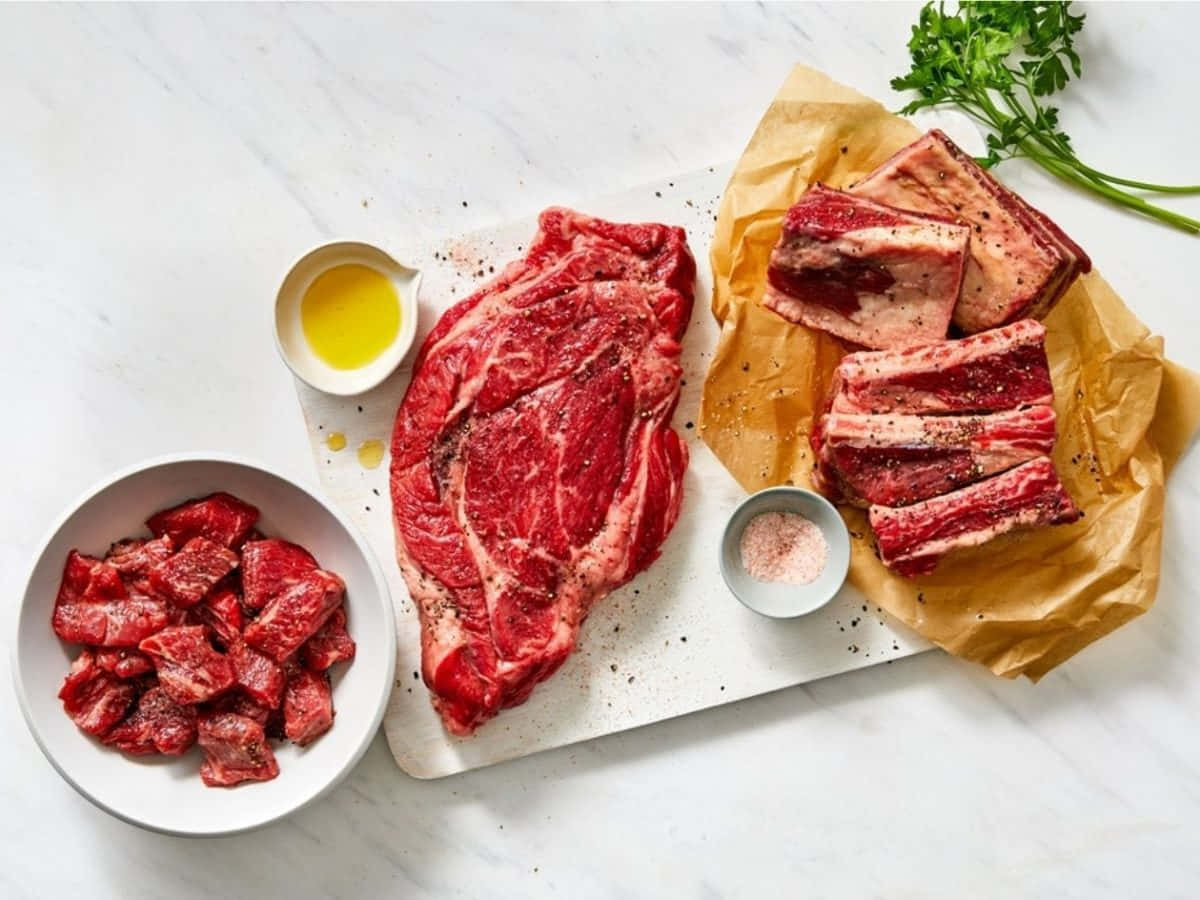 Download Fresh and Delicious Red Meat Wallpaper | Wallpapers.com