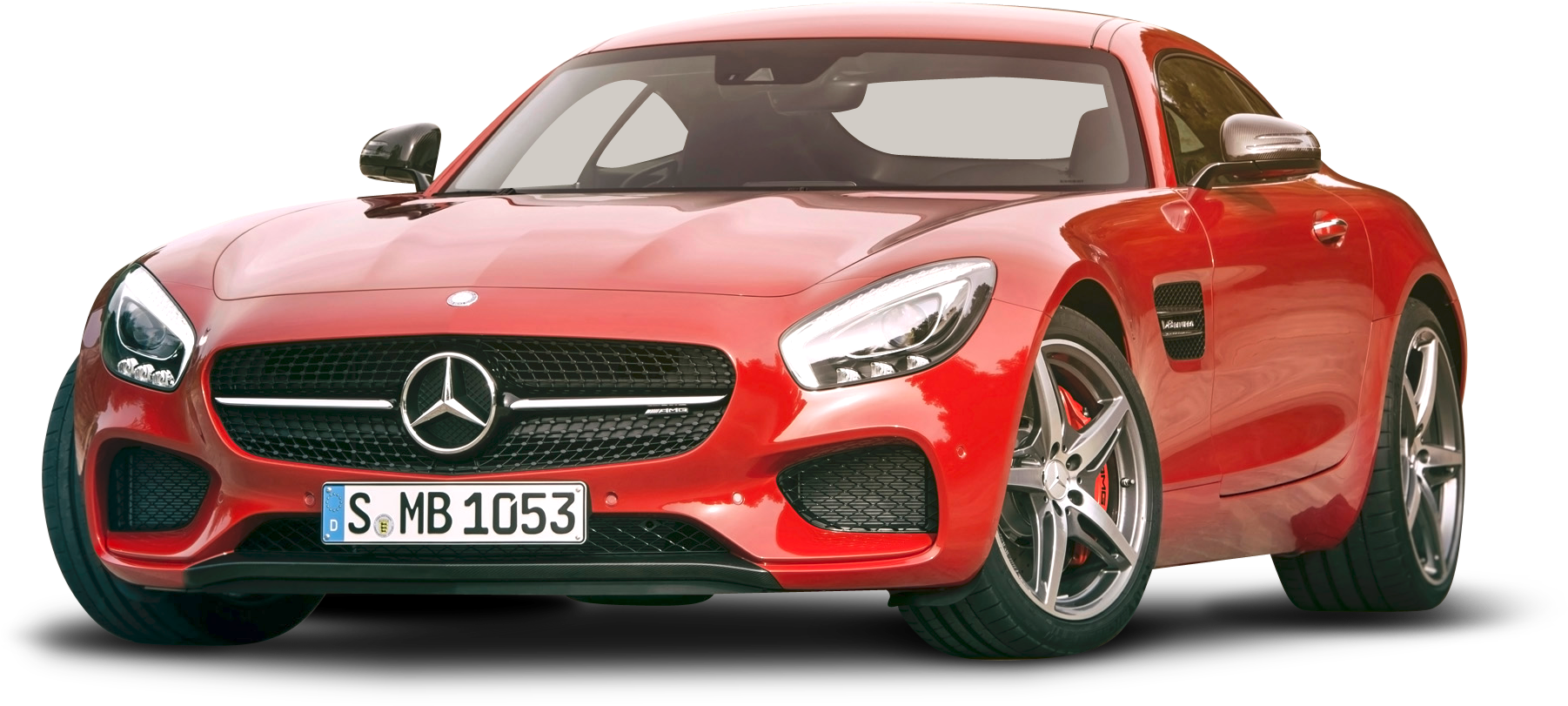 Red Mercedes A M G G T Sports Car PNG