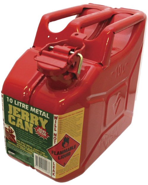 Red Metal Jerry Can10 Litre PNG