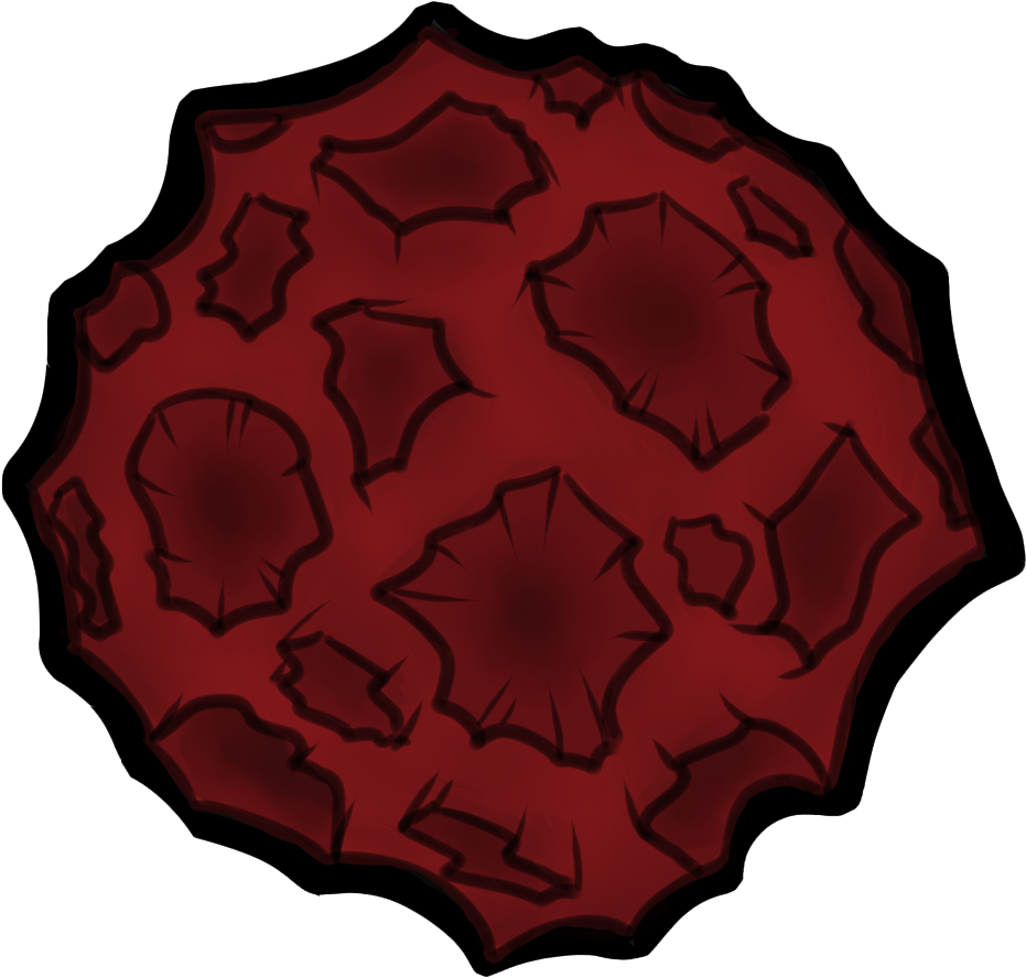 Red Meteorite Illustration PNG