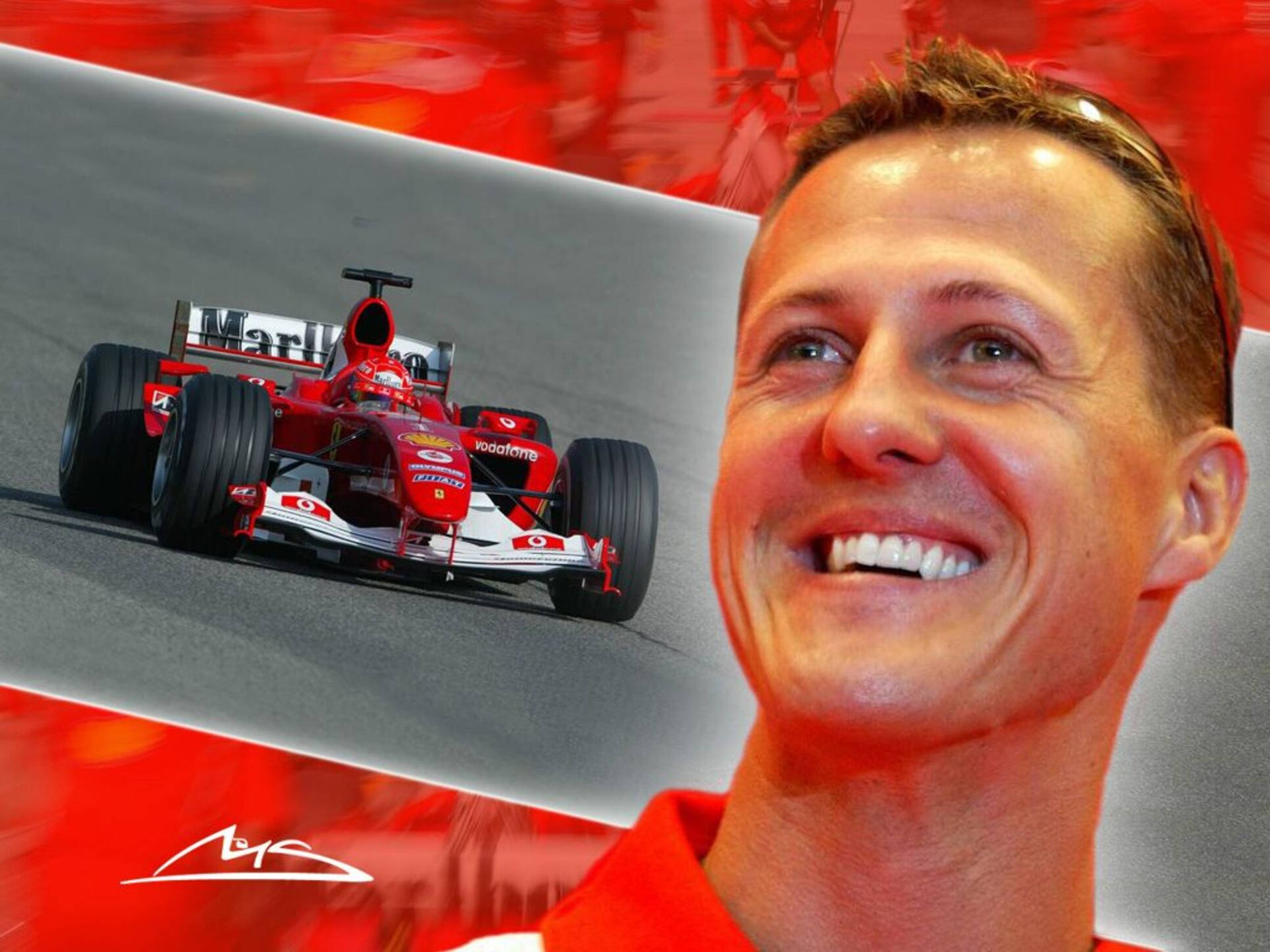 Red Michael Schumacher Fanart