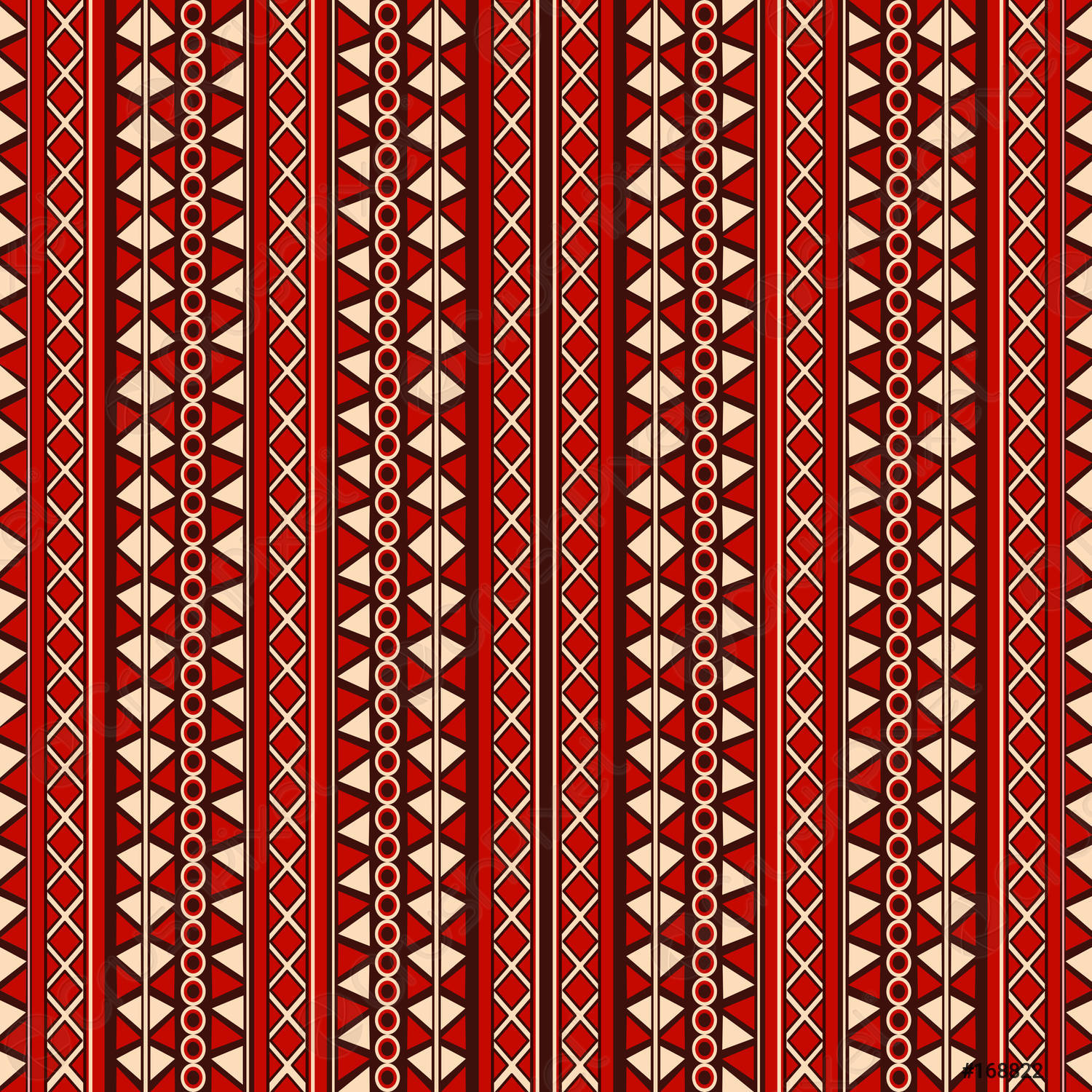 Rød minimalistisk stamme mønster Wallpaper