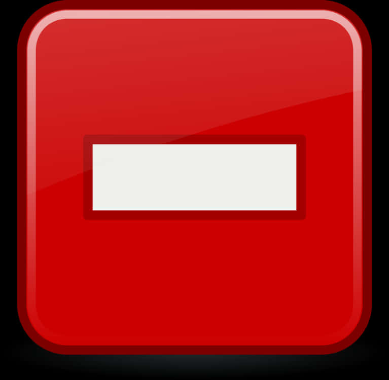Red Minus Button Icon PNG