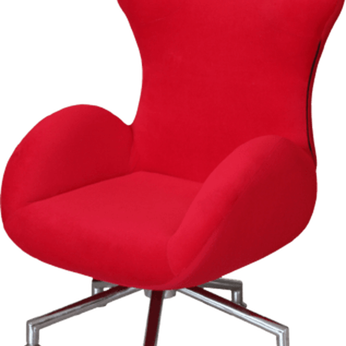Red Modern Armchair Isolated PNG