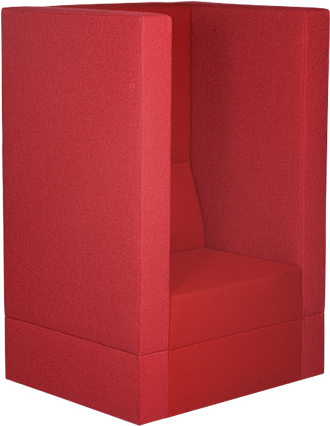 Red Modern Art Chair PNG