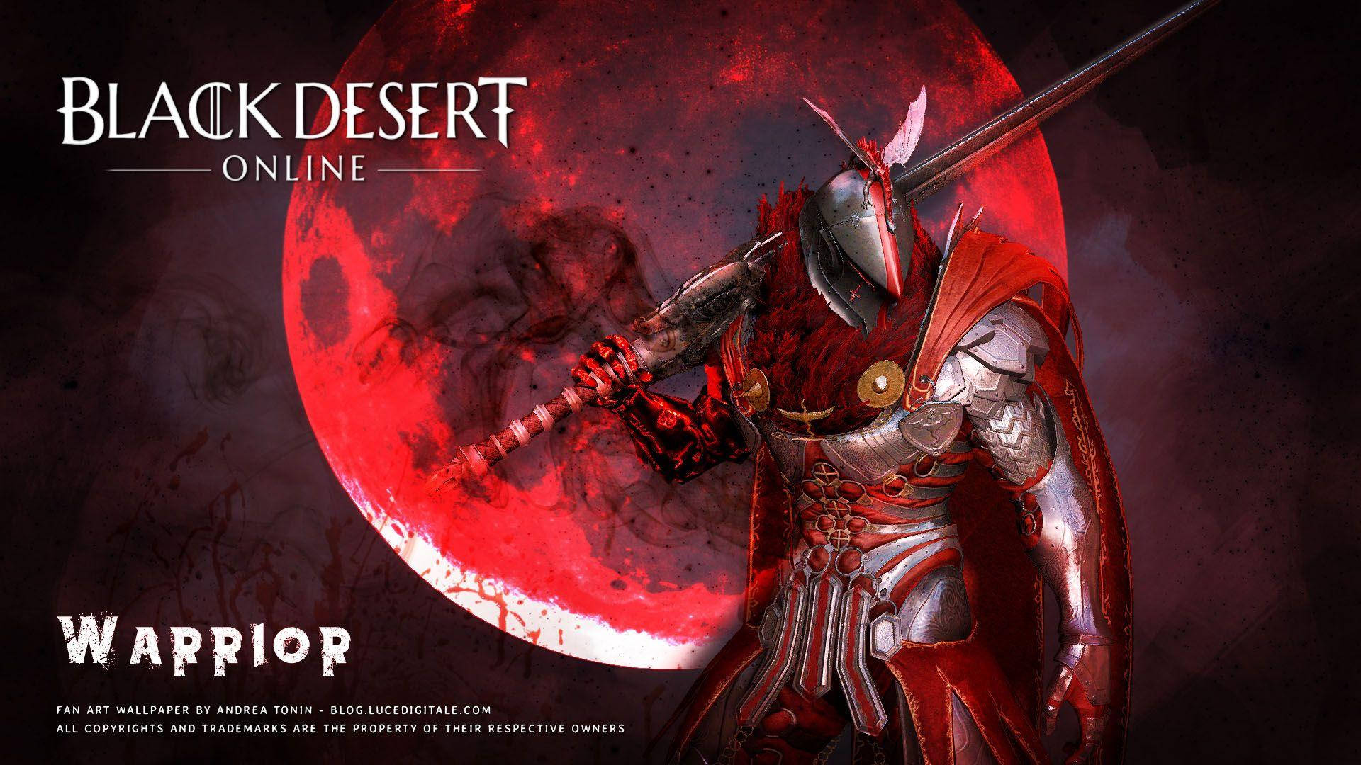 Red Moon Black Desert Online Wallpaper