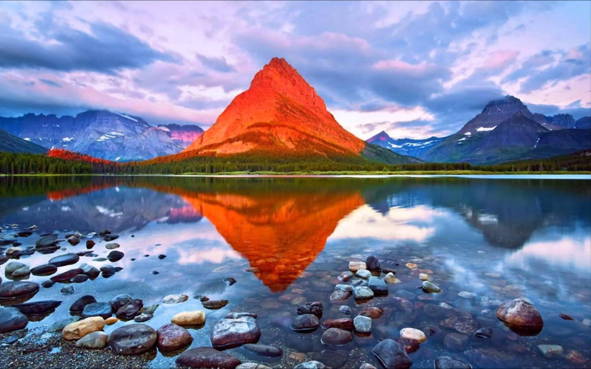 Red Mountain Glacier National Park Wallpaper
