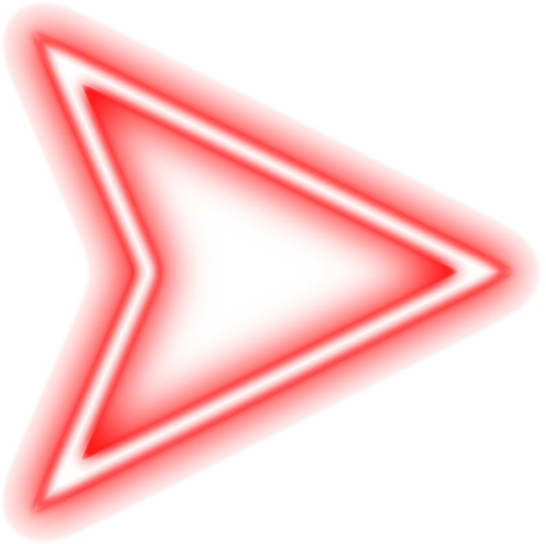 Red Neon Arrow Sign PNG
