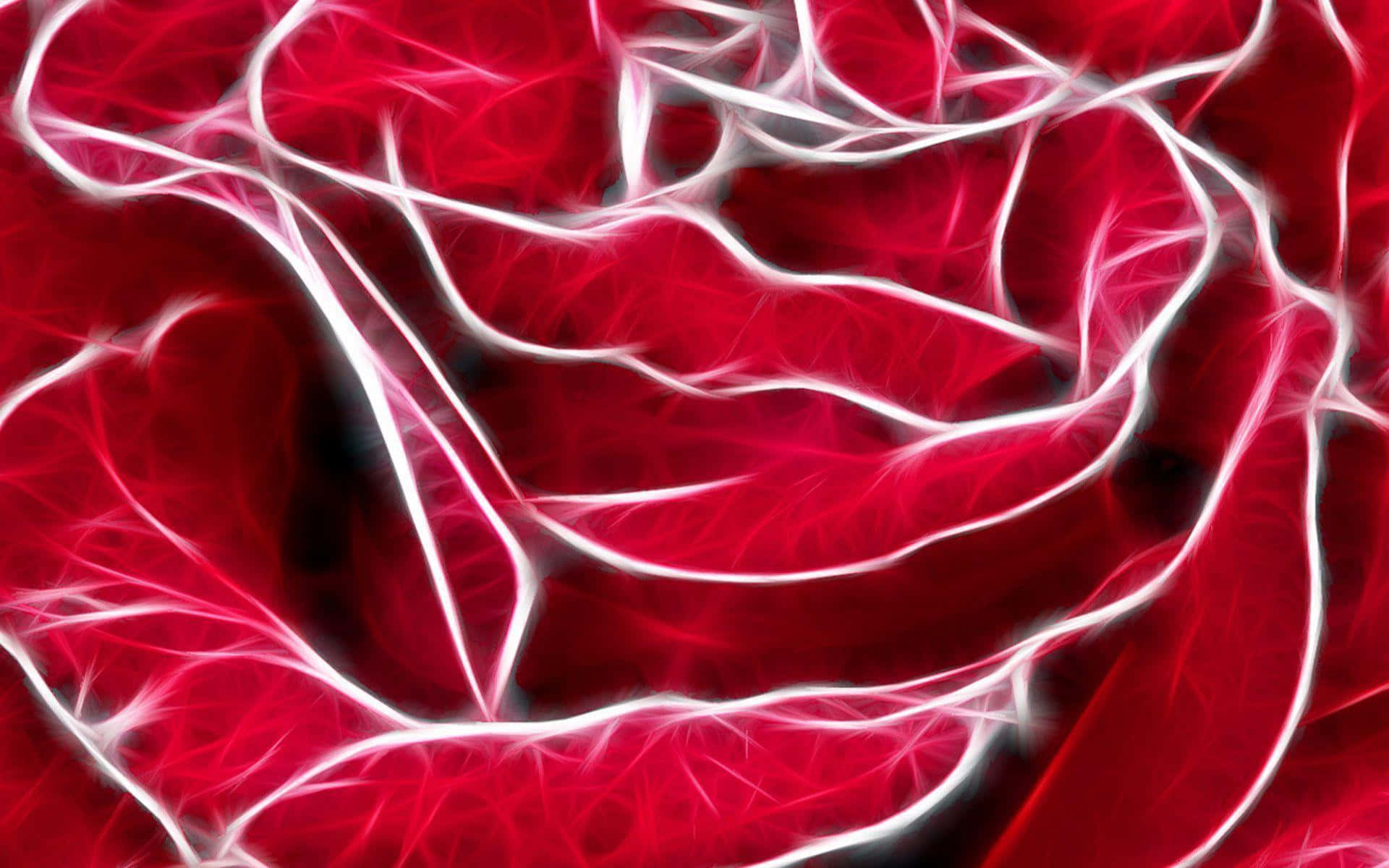 Brighten up your space with a vibrant red neon background