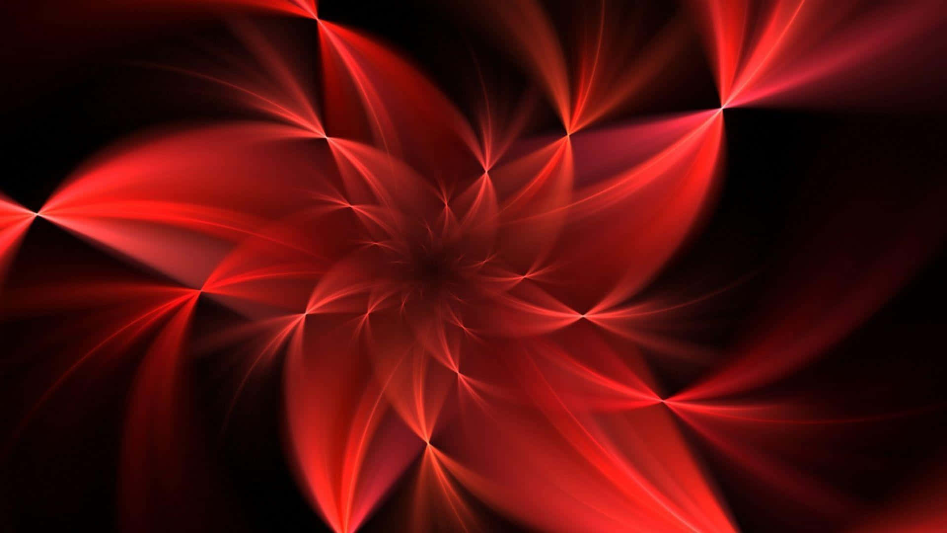 Radiant Bright Red Neon Wallpaper