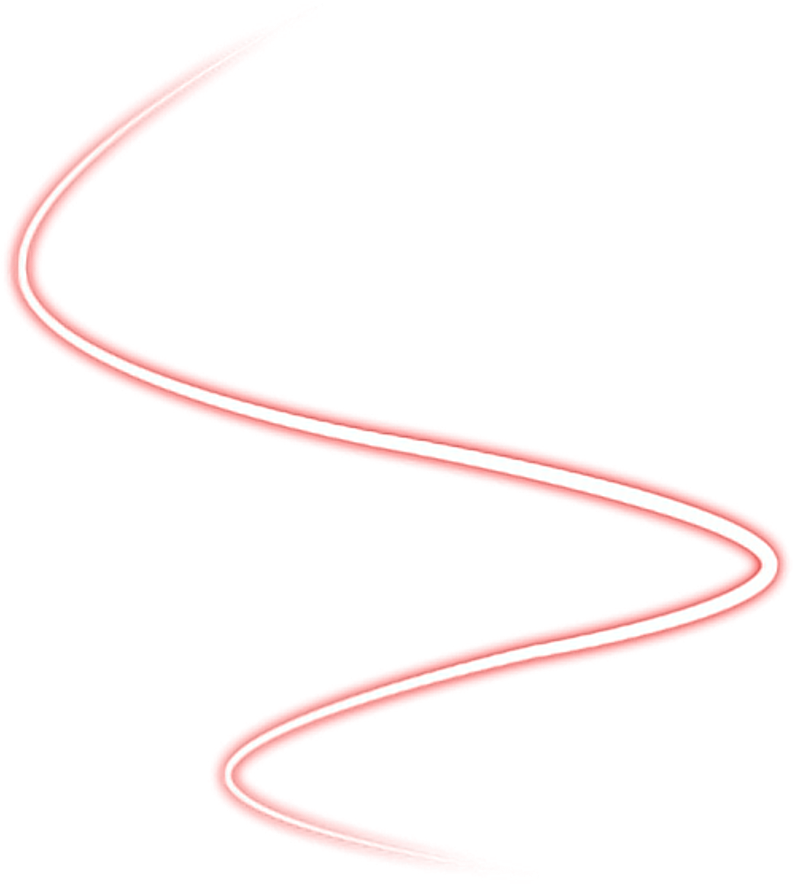 Red Neon Curve Graphic PNG