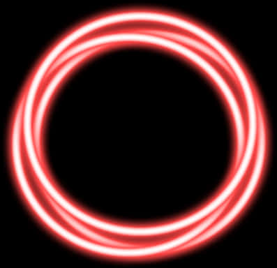 Red Neon Glow Circle PNG