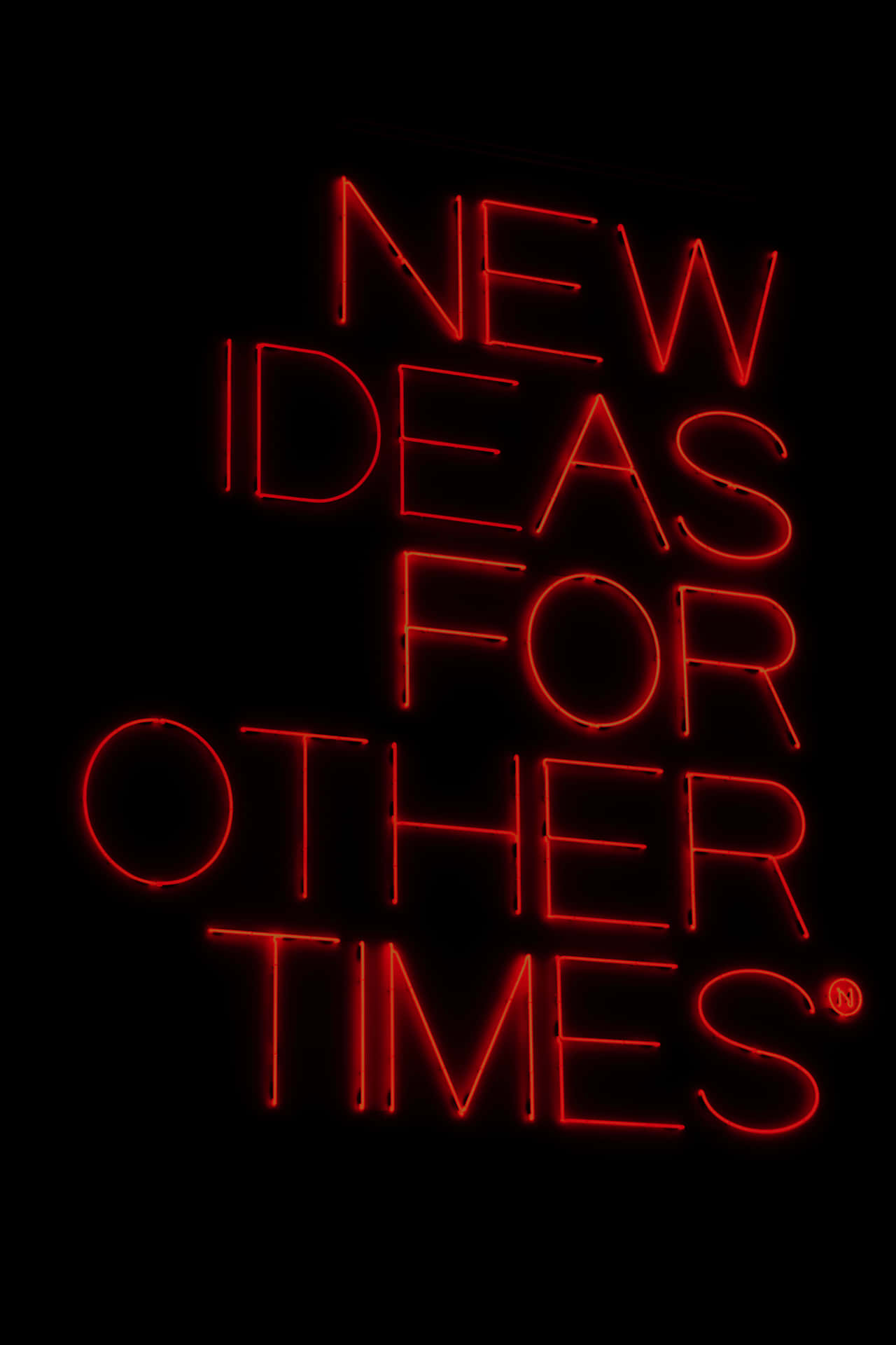 Red Neon Inspirational Quote Wallpaper