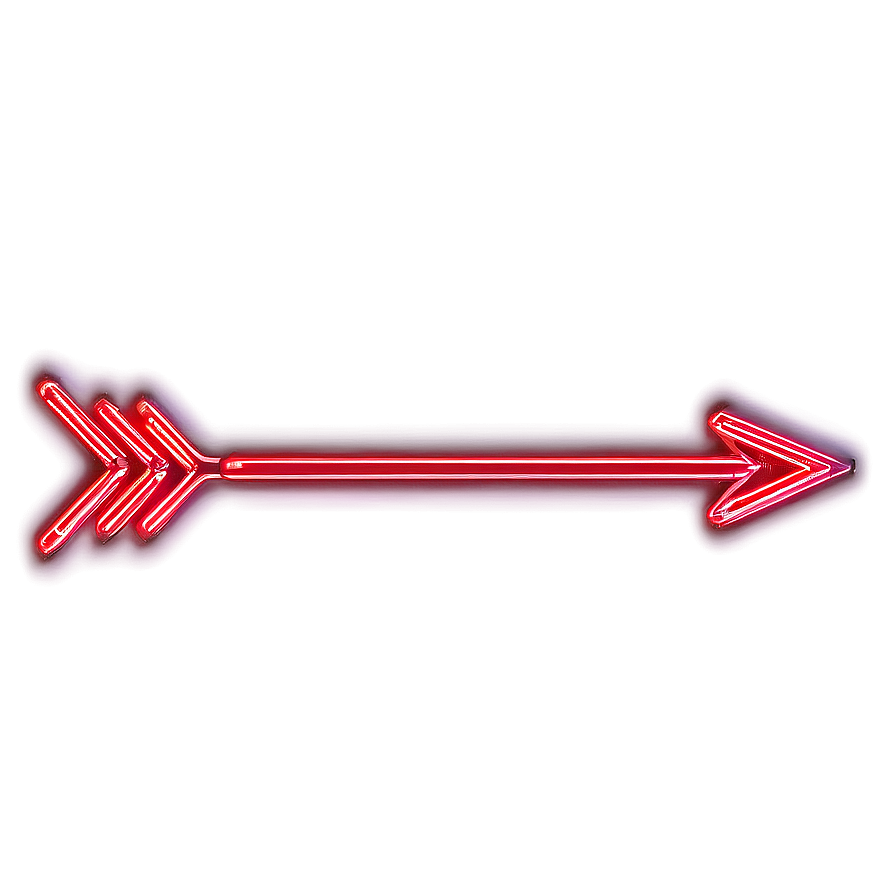 Red Neon Light Arrow Png 26 PNG