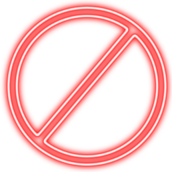 Red Neon No Symbol PNG