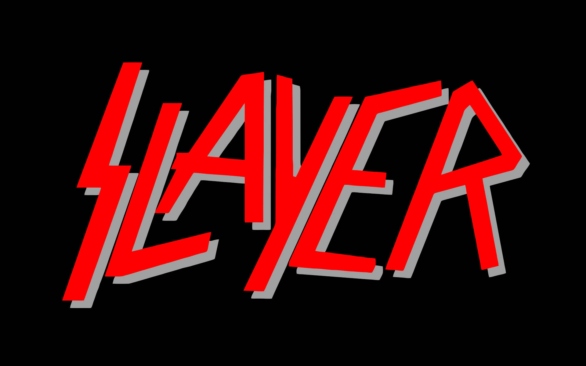 Red Neon Slayer Logo Background