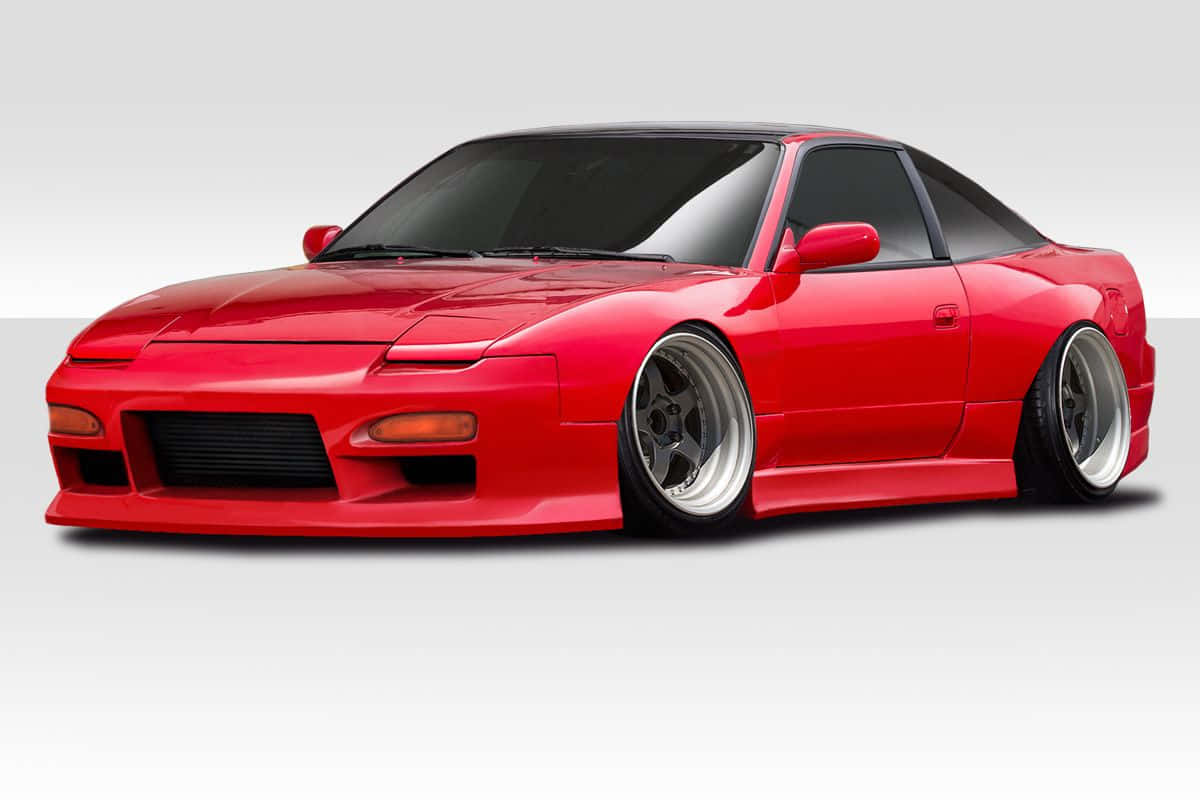 Red Nissan240sx Modified Wallpaper