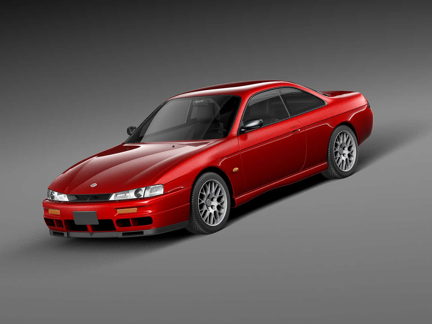 Red Nissan240sx S13 Coupe Wallpaper