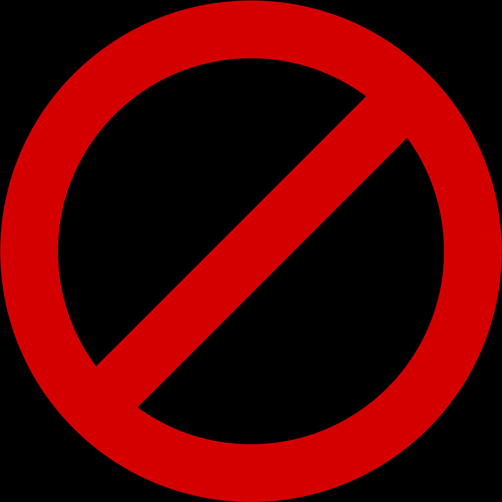 Red No Sign PNG
