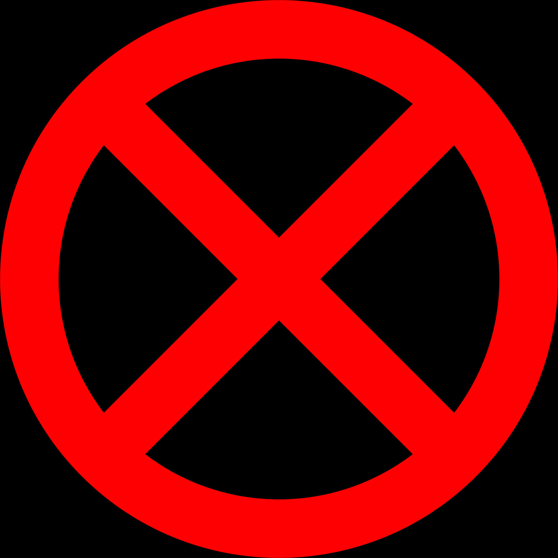 Red No Symbol Graphic PNG