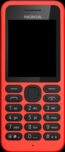Red Nokia Feature Phone PNG