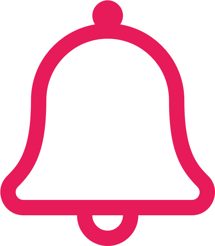 Red Notification Bell Icon PNG