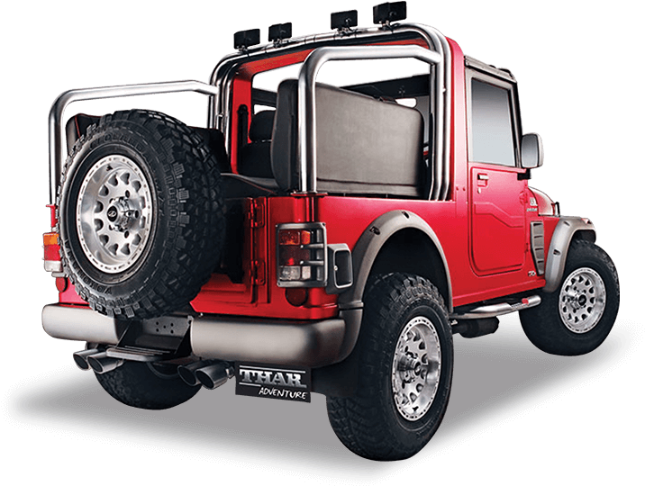 Red Off Road S U V Bolero Thar Adventure PNG