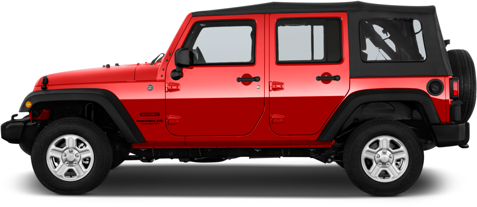 Red Off Road S U V Side View PNG