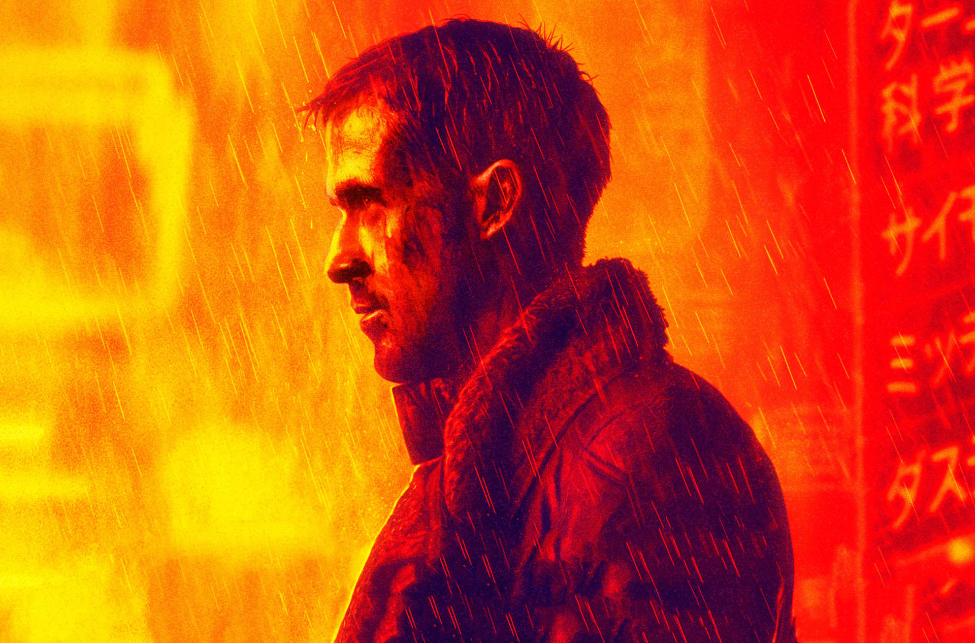 Red Officer K Blade Runner 2049 4k Background