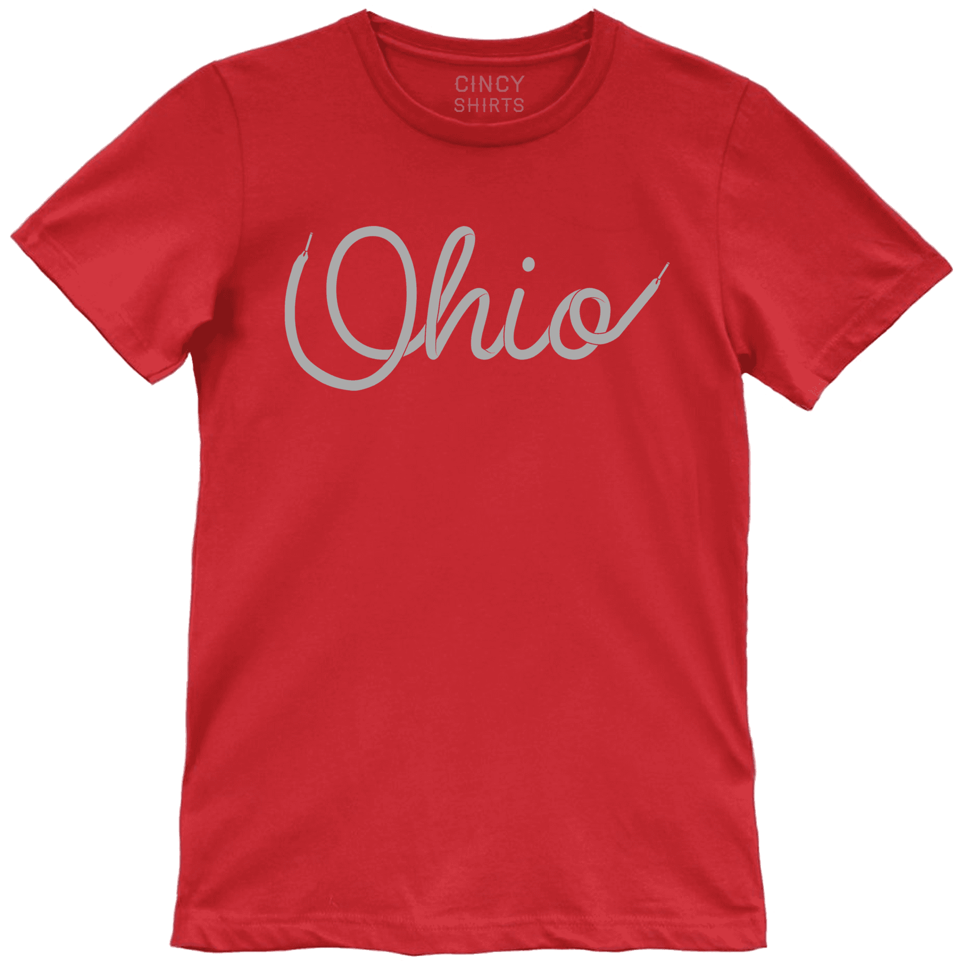 Red Ohio Tshirt Graphic PNG