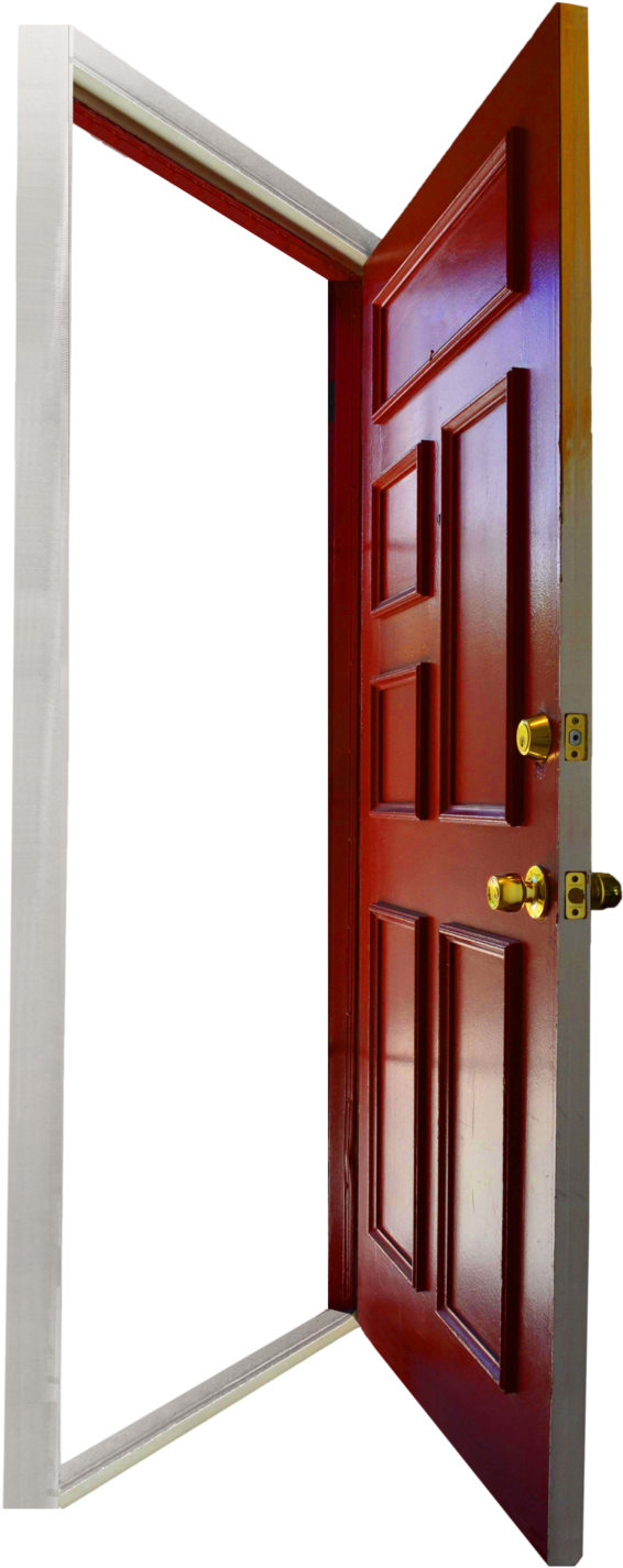 Red Open Door Entrance PNG