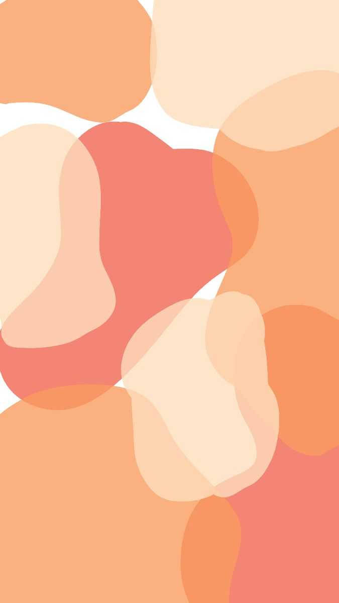 Red Orange Cream Splats Boho iPhone Wallpaper