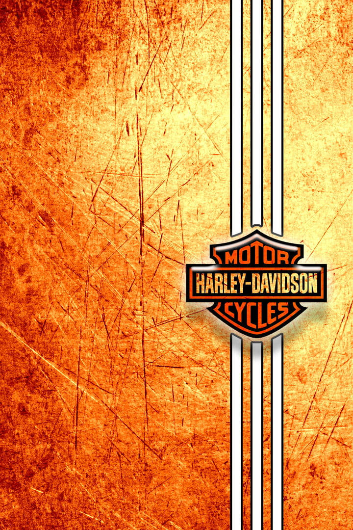 Red-orange Harley Davidson Mobile Wallpaper