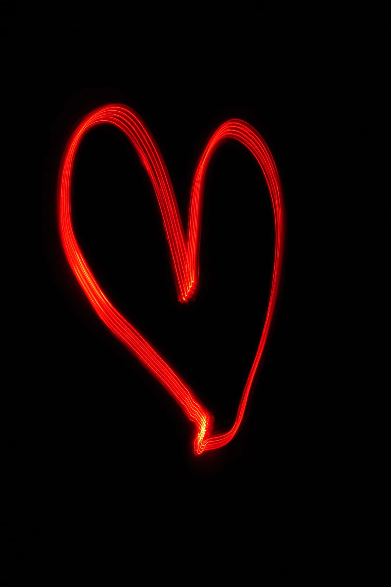 Rödomringad Hjärta-profilbild Wallpaper