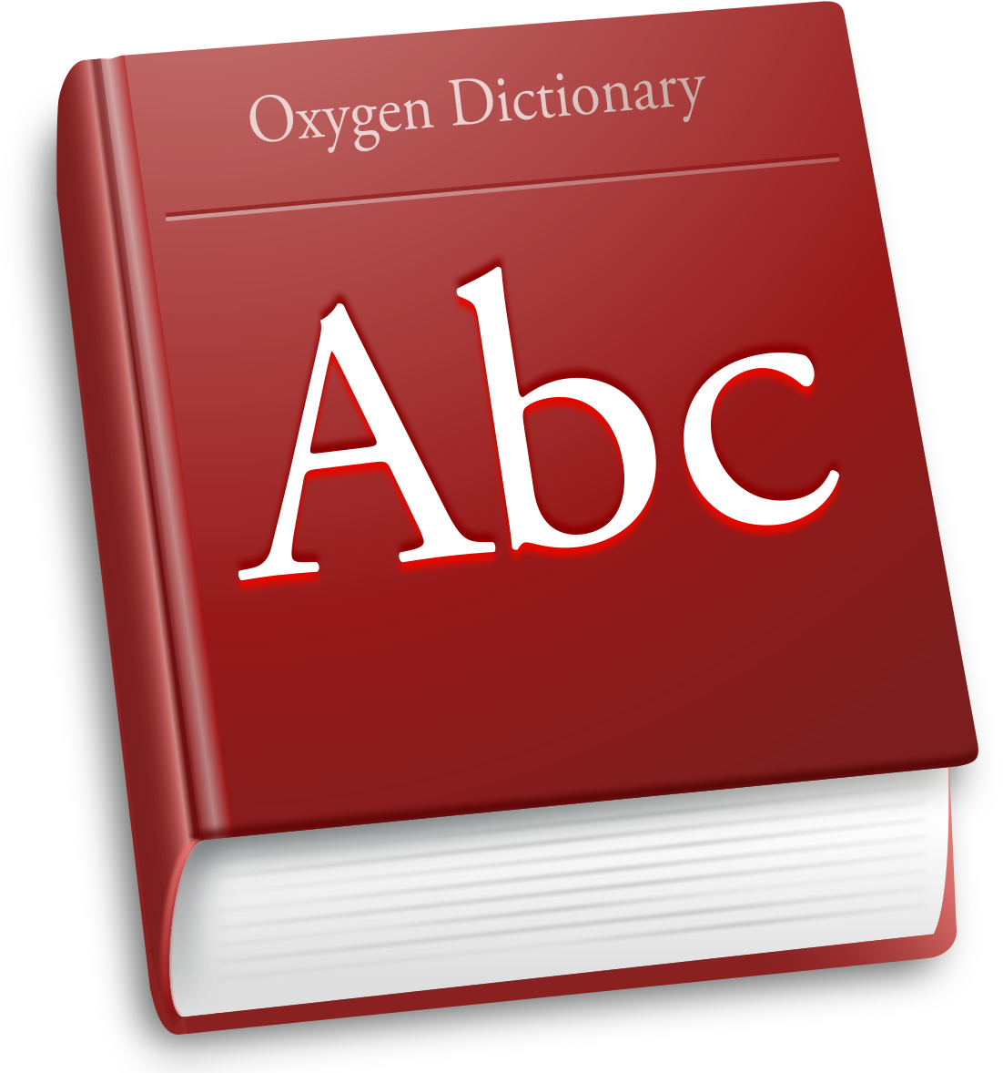 Red Oxygen Dictionary Cover PNG