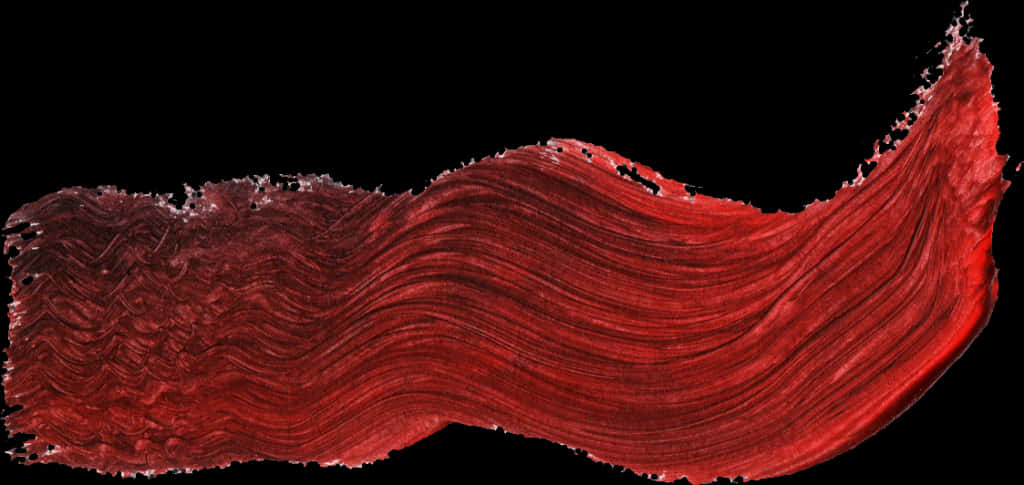 Red Paint Brush Stroke Texture PNG