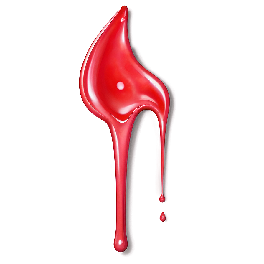 Red Paint Droplet Splatter Png 06262024 PNG