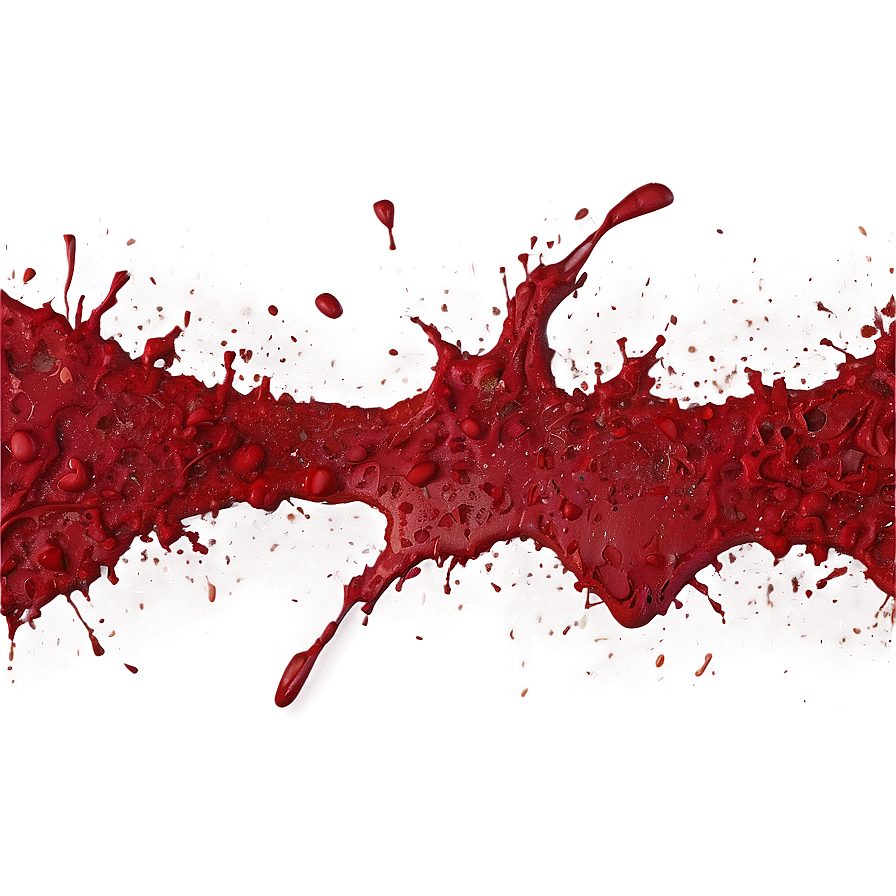Red Paint Splatter B PNG